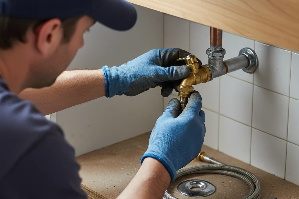 Shutoff valve and fitting work during Faucet and Fixture Repair in Fort Monmouth